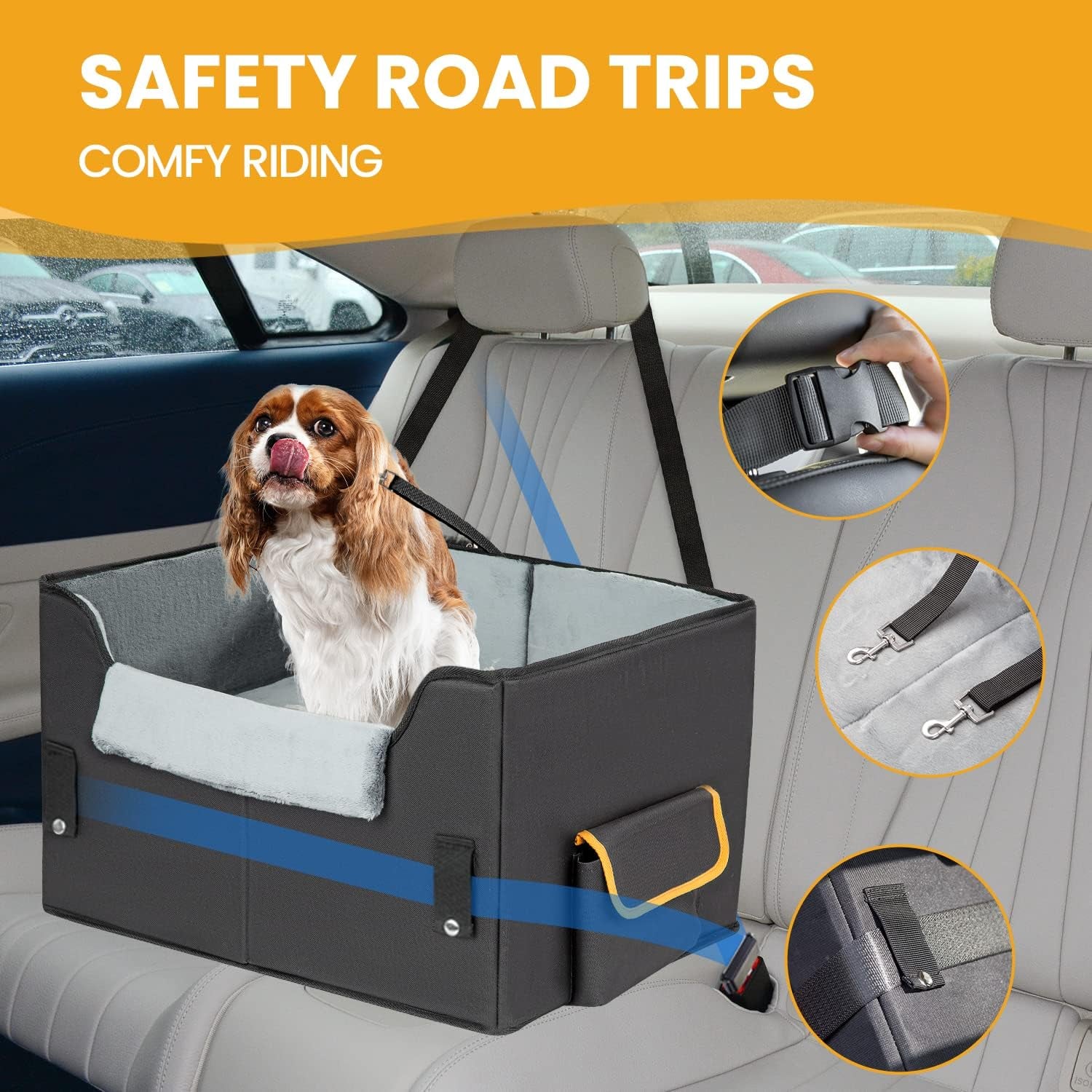 Elevate Your Pet's Travel Experience with Our Premium Dog Car Seat - Perfect Booster Seat for Small Dogs and Cats